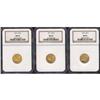 Image 1 : Lot of Three $2.50 Indian Eagles NGC MS63