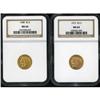 Image 1 : Lot of Two $2.5 Indian Eagles NGC MS64