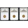 Image 3 : Lot of Three 1915 $2.5 Indian Eagles NGC MS63