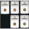 Image 3 : Lot of Five 1925-D $2.5 Indian Eagles NGC MS63
