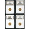 Image 3 : Lot of Four $2.5 Indian Heads NGC MS63