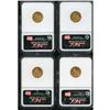 Image 2 : Lot of Four $2.5 Indian Heads NGC MS63