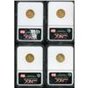 Image 2 : Lot of Four $2.5 Indian Heads NGC MS64