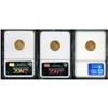 Image 2 : Lot of Three $2.5 Indian Heads NGC MS63