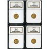 Image 3 : Lot of Four 1928 $2.5 Indian Heads NGC MS63