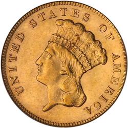 1878 $3 Gold PCGS MS63