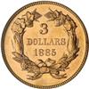 Image 2 : 1885 $3 Gold PCGS MS65
