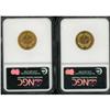 Image 2 : Lot of Two Three Dollar Gold Pieces NGC AU58