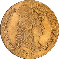 1795 $5 Bust. Sm Eagle NGC AU58