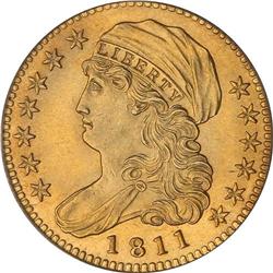 1811 $5 Bust. Tall 5 PCGS MS63