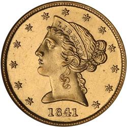 1841 $5 Liberty No Motto NGC MS65 STAR