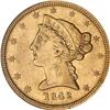 Image 1 : 1842-D $5 Liberty. Sm Date NGC EF45