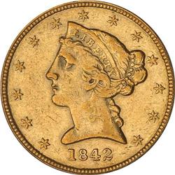 1842-O $5 Liberty PCGS EF45