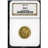 Image 3 : 1847 $5 Liberty NGC MS62