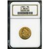 Image 3 : 1861 $5 Liberty No Motto NGC MS66
