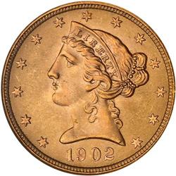 1902-S $5 Liberty NGC MS67