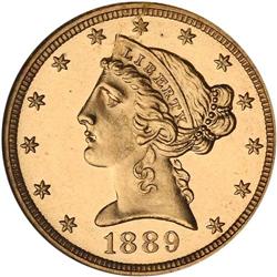 1889 $5 Liberty NGC PF65 CAM