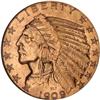Image 1 : 1909-D $5 Indian NGC MS64