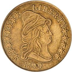 1799 $10 Bust. Lg Obv Stars PCGS EF40