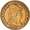Image 1 : 1799 $10 Bust. Lg Obv Stars PCGS F15
