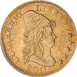 1800 $10 Bust NGC AU50
