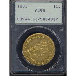 1801 $10 Bust PCGS AU50