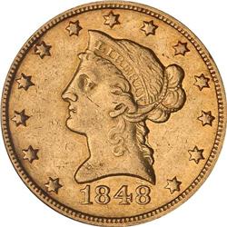 1848-O $10 Liberty NGC AU50