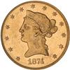 Image 1 : 1874 $10 Liberty PCGS MS61