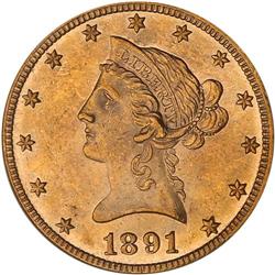 1891-CC $10 Liberty PCGS MS61