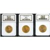 Image 1 : Lot of Three $10 Liberty Heads NGC MS64