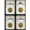 Image 3 : Lot of Four $10 Liberty Heads NGC MS63