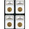 Image 3 : Lot of Four $10 Liberty Heads NGC MS63