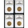 Image 1 : Lot of Four $10 Liberty Heads NGC MS63