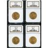 Image 3 : Lot of Four $10 Liberty Heads NGC MS63