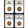 Image 1 : Lot of Four $10 Liberty Heads NGC MS63