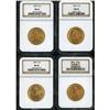 Image 1 : Lot of Four $10 Liberty Heads NGC MS63