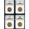Image 1 : Lot of Four $10 Liberty Heads