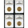 Image 1 : Lot of Four $10 Liberty Heads NGC MS63