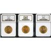 Image 1 : Lot of Three $10 Liberty Heads NGC MS64