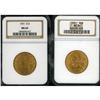 Image 1 : Lot of Two $10 Liberty Heads NGC MS64