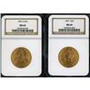 Image 1 : Lot of Two $10 Liberty Heads NGC MS64