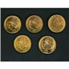 Image 3 : Lot of Five $10 Gold Pieces Raw