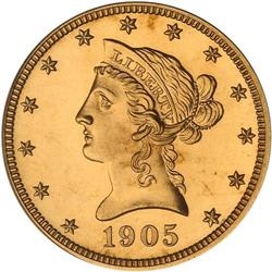 1905 $10 Liberty PCGS Proof 64