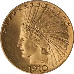 1910-D $10 Indian PCGS MS65