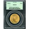 Image 3 : 1914 $10 Indian PCGS MS64