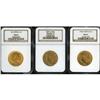 Image 1 : Lot of Three $10 Indian Eagles NGC