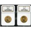 Image 1 : Lot of Two $10 Indian Eagles NGC MS63