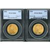 Image 1 : Lot of Two $10 Indian Eagles PCGS MS64