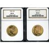 Image 1 : Lot of Two 1926 $10 Indian Eagles NGC MS64