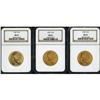Image 1 : Lot of Three $10 Indian Eagles NGC MS63